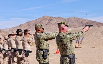 Navy Medicine Sailors complete Marine Corps Combat Pistol Program qualification