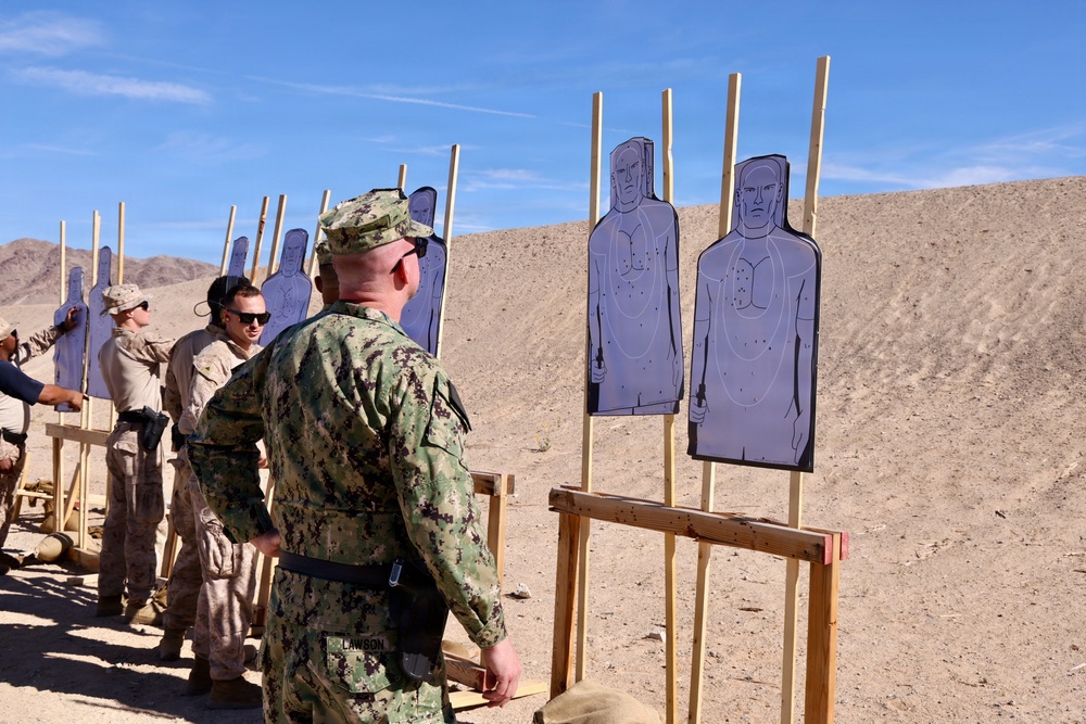 Navy Medicine Sailors complete Marine Corps Combat Pistol Program qualification