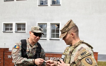 U.S., British, Romanian and Polish Military Police join forces for Polish Flag Day