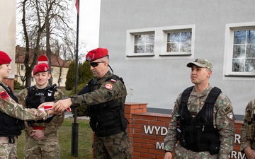 U.S., British, Romanian and Polish Military Police join forces for Polish Flag Day