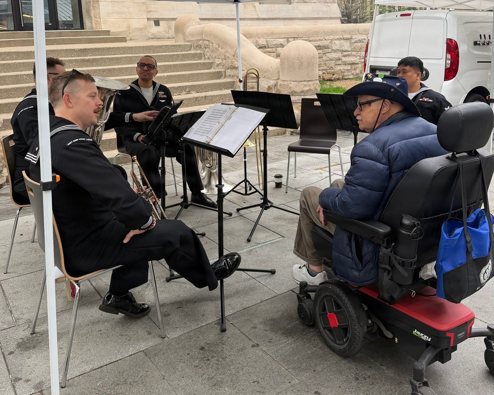 Navy Band Great Lakes Brass Quintet in Lexington for Navy Week