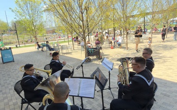 Navy Band Great Lakes Brass Quintet in Lexington for Navy Week