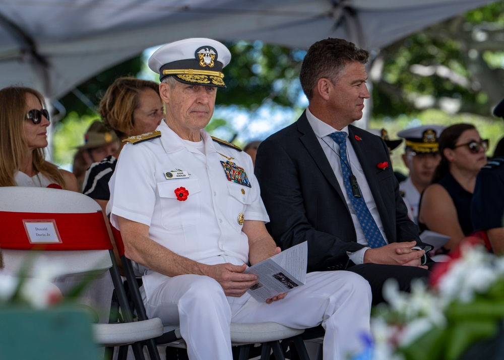Adm. Steve Koehler, commander, U.S. Pacific Fleet, attends Anzac Day ceremony at Punchbowl Cemetery