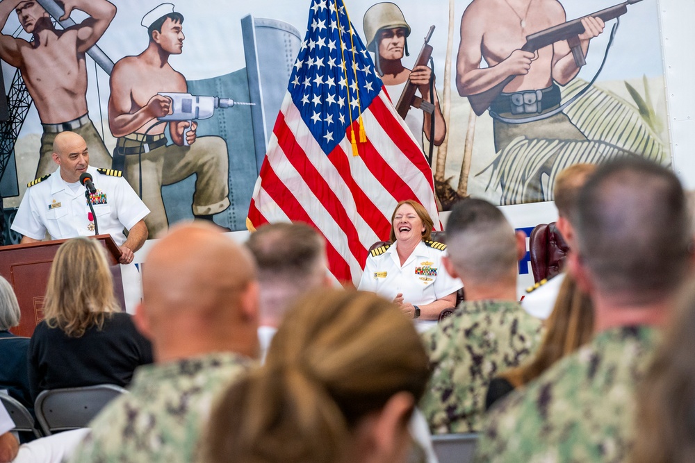 Capt. Constance Solina Takes Command of NAVFAC EXWC