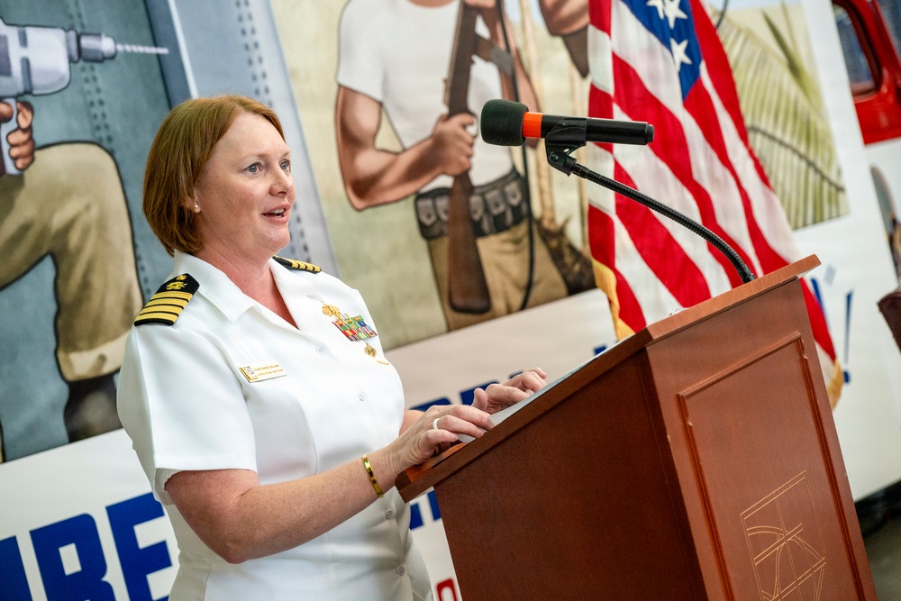Capt. Constance Solina Takes Command of NAVFAC EXWC