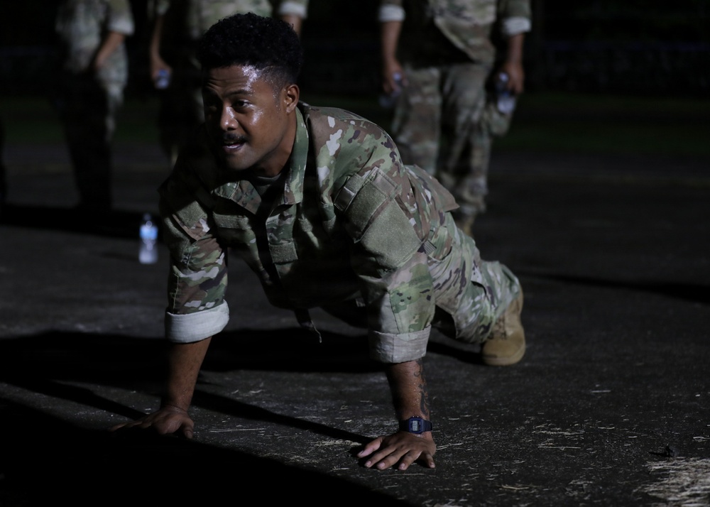 Soldiers celebrate Go For Broke Day in American Samoa