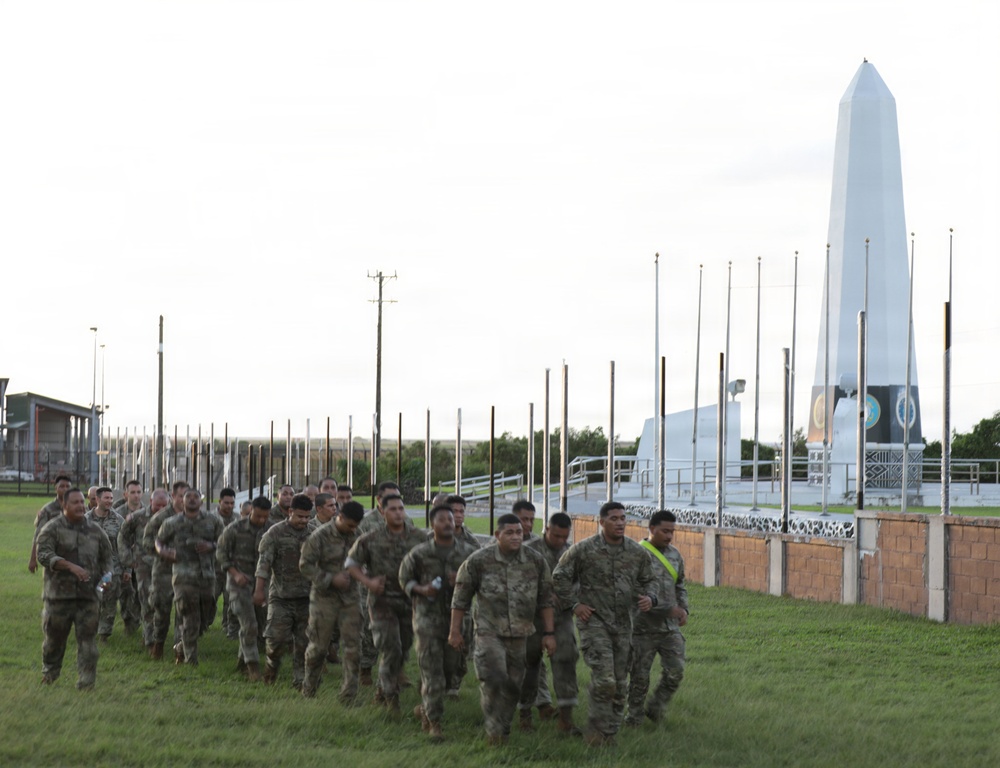 Soldiers celebrate Go For Broke Day in American Samoa