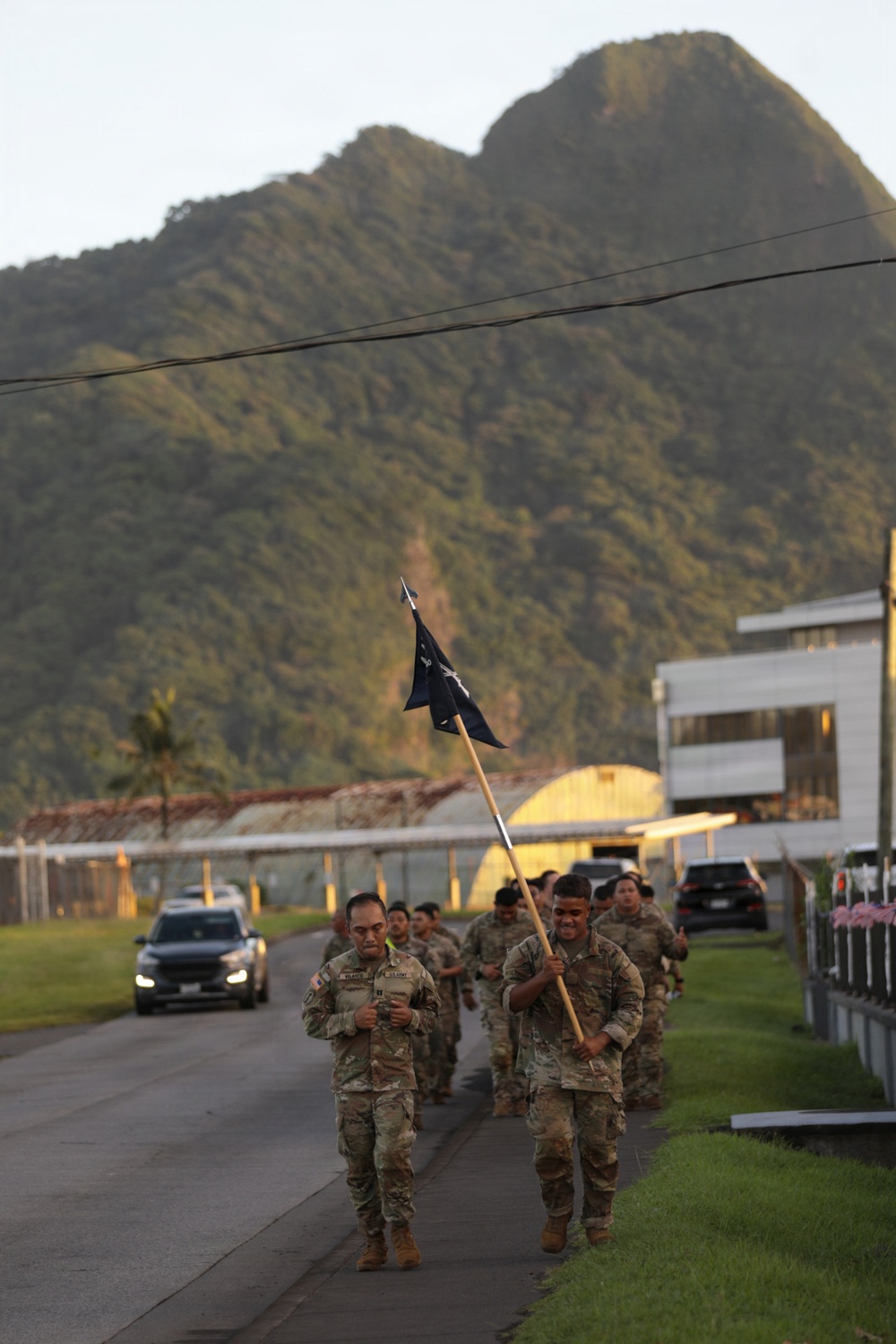 Soldiers celebrate Go For Broke Day in American Samoa