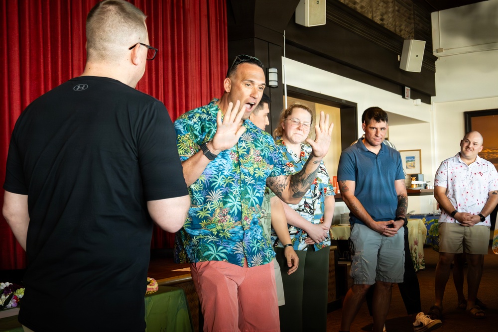 94th AAMDC hold a Hail and Farewell ceremony for Soldiers