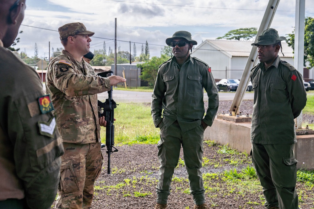 Partner Nations Particpate in M4 Carbine Training at Pacific Land Forces Team Readiness Challenge 2026