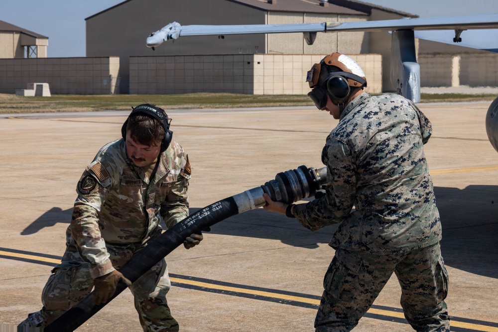 VMFA-232 and 31ST CABS train together at Kunsan Air Base