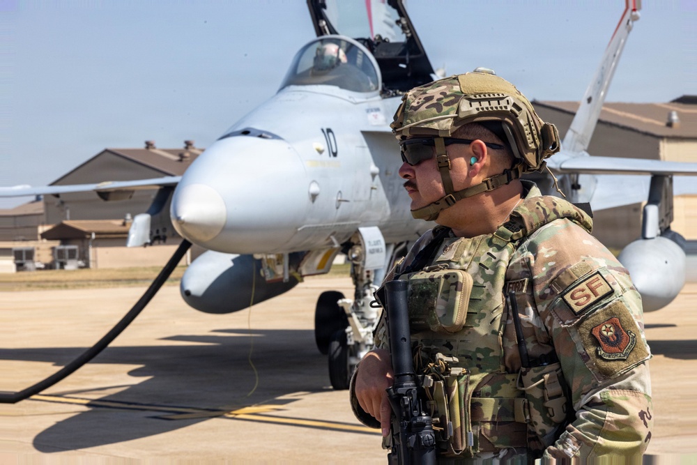 VMFA-232 and 31ST CABS train together at Kunsan Air Base