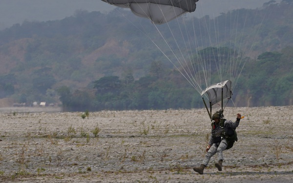 Balikatan 26: U.S., Philippine special operations forces execute friendship jumps