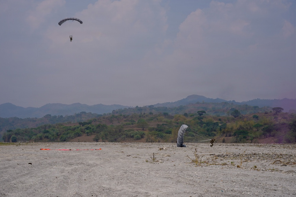 Balikatan 26: U.S., Philippine special operations forces execute friendship jumps