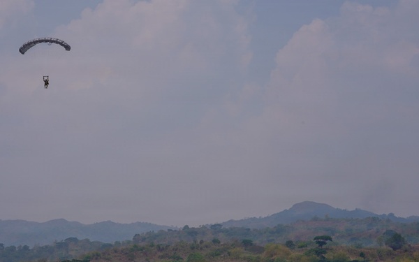 Balikatan 26: U.S., Philippine special operations forces execute friendship jumps