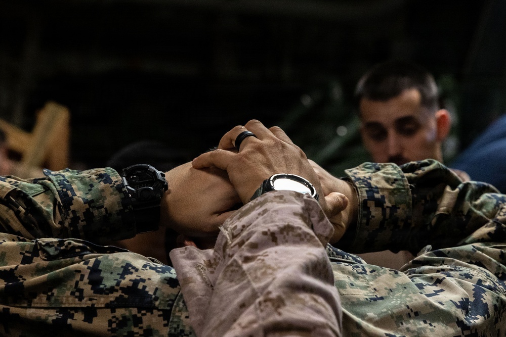 11th MEU Marines, Sailors Conduct Evacuation Control Center Training Aboard USS Boxer