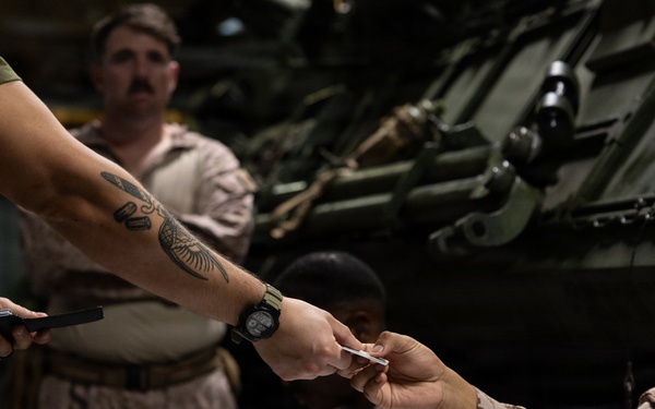 11th MEU Marines, Sailors Conduct Evacuation Control Center Training Aboard USS Boxer