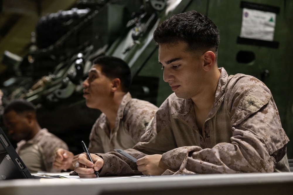 11th MEU Marines, Sailors Conduct Evacuation Control Center Training Aboard USS Boxer