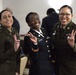 Three U.S. Army Servicewomen from ARCG Pose During Military Event
