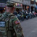Tennessee National Guard patrols Beale Street during Bike Night in Memphis, Tennessee