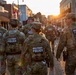 Tennessee National Guard patrols Beale Street during Bike Night in Memphis, Tennessee
