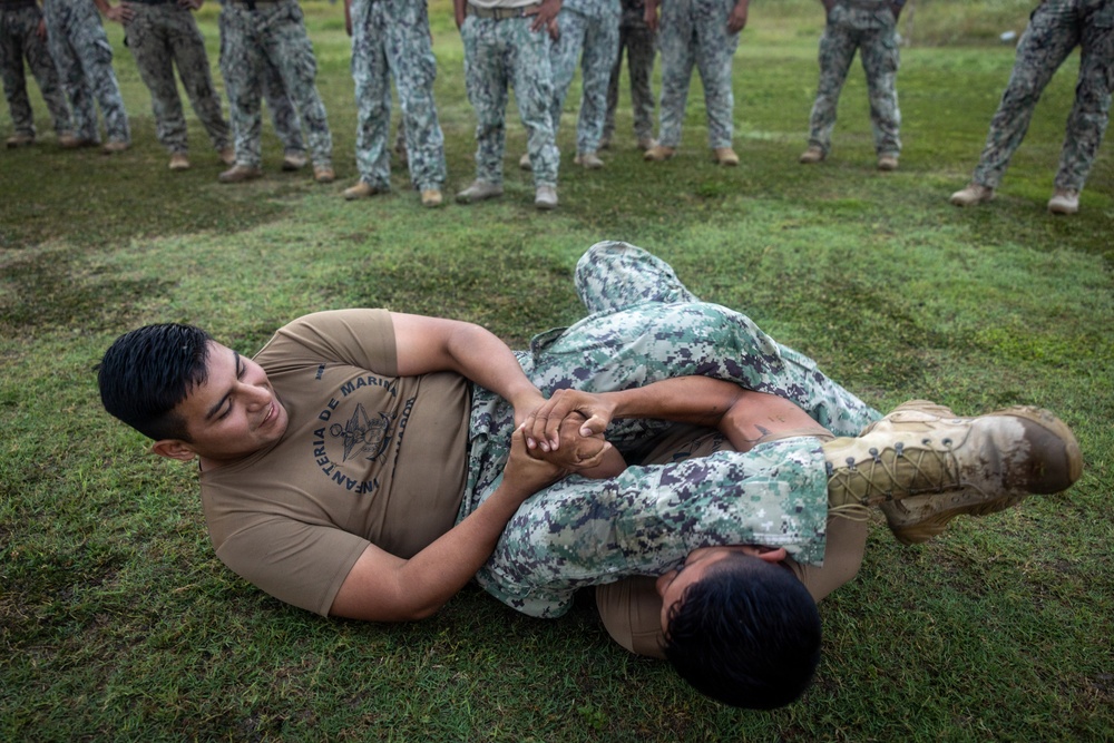 22nd MEU (SOC) | MCMAP Ground Fighting with Ecuadorian Marines