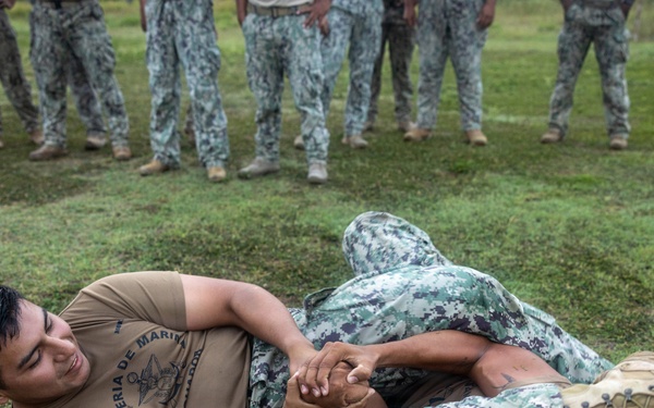 22nd MEU (SOC) | MCMAP Ground Fighting with Ecuadorian Marines