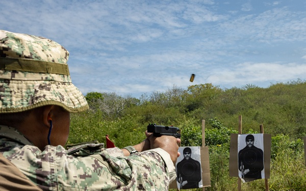 22nd MEU (SOC) | Pistol Marksmanship with Ecuadorian Marines