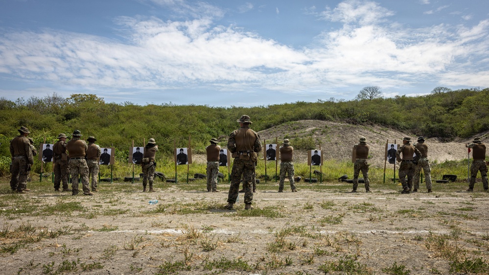 22nd MEU (SOC) | Pistol Marksmanship with Ecuadorian Marine