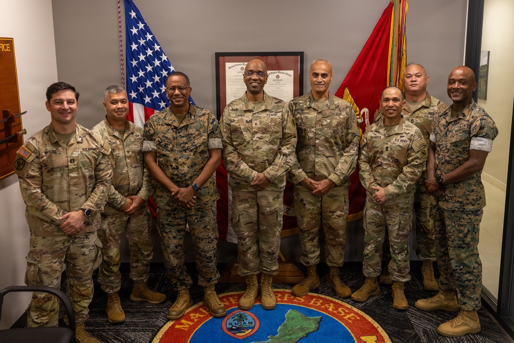 Brigadier General George Turner visits Camp Blaz
