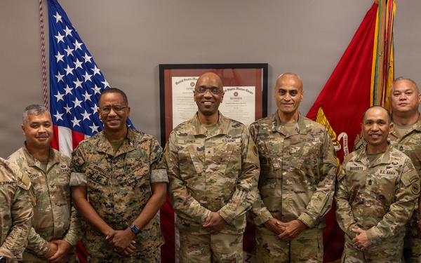 Brigadier General George Turner visits Camp Blaz
