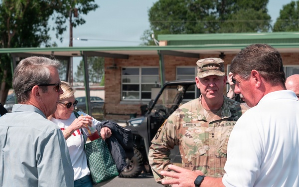 Adjutant General of Georgia visit during wilfires