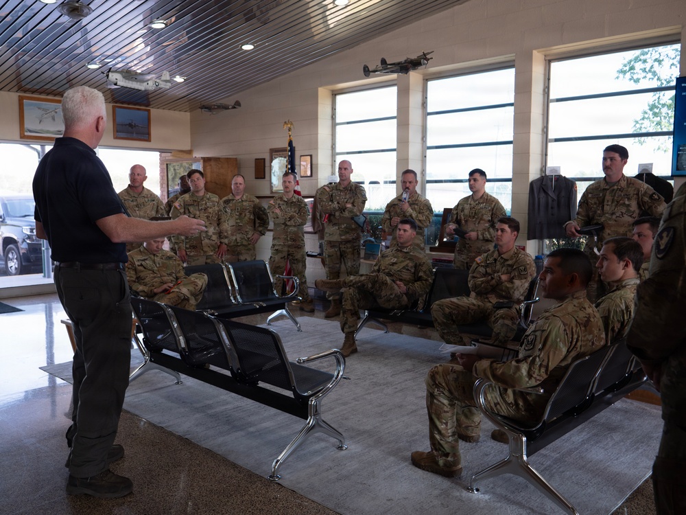 Adjutant General of Georgia visit during wilfires