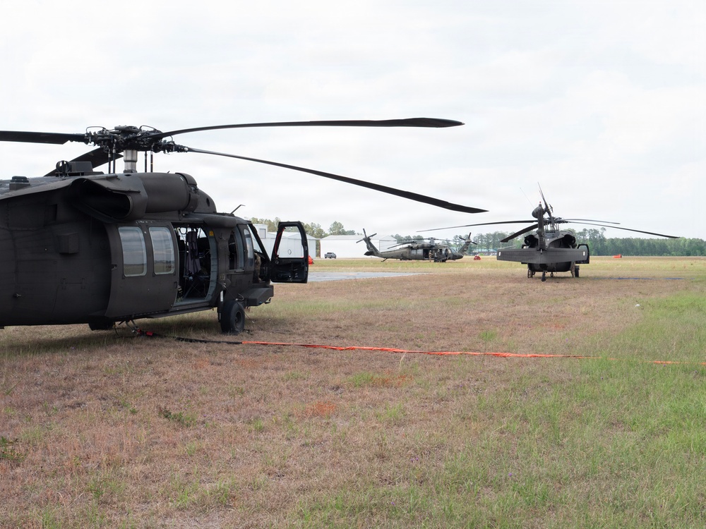 Adjutant General of Georgia visit during wilfires