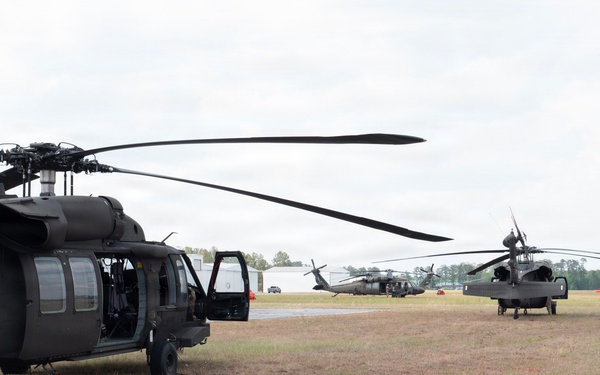 Adjutant General of Georgia visit during wilfires