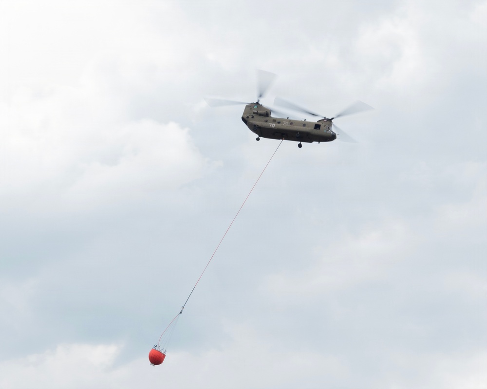 Adjutant General of Georgia visit during wilfires
