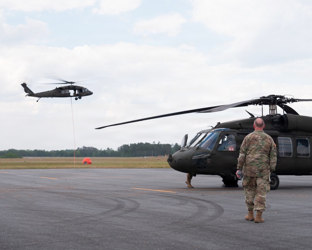 Adjutant General of Georgia visit during wilfires