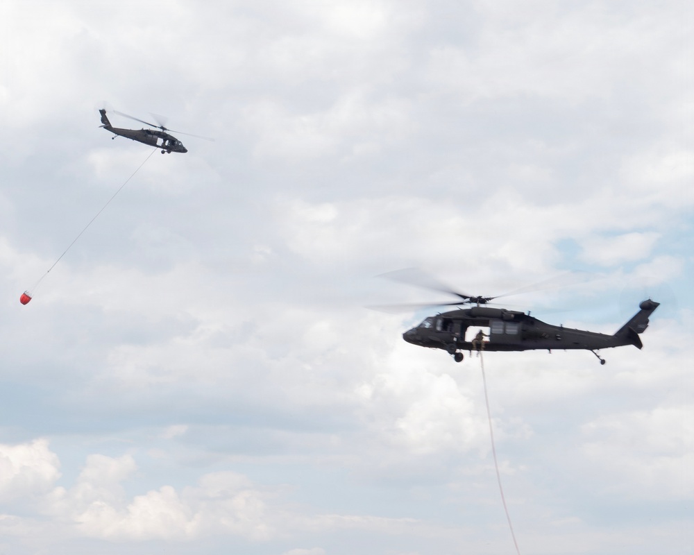 Adjutant General of Georgia visit during wilfires