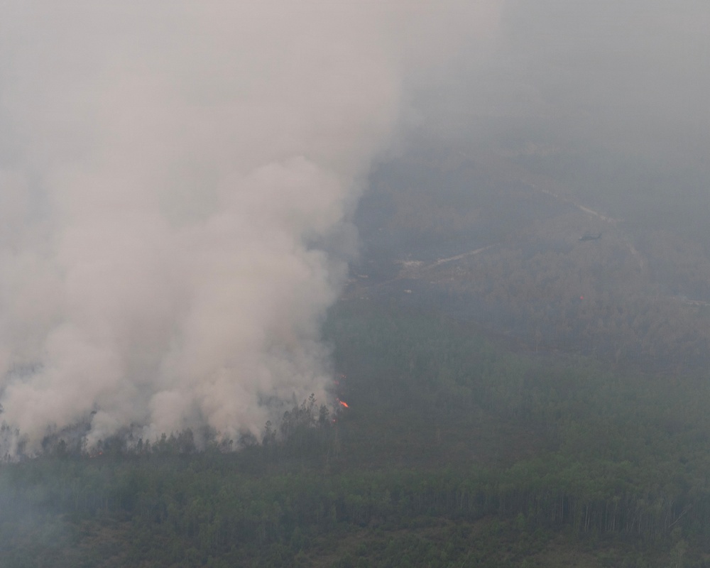 Adjutant General of Georgia visit during wilfires