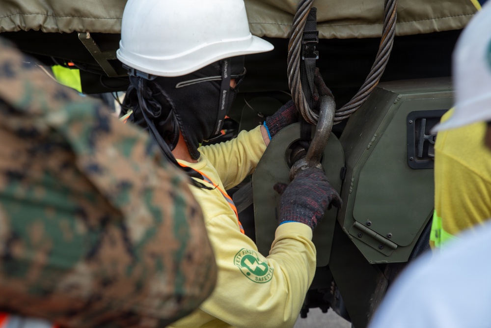 Balikatan 2026: 3rd MLR Conducts Port Operations in Subic Bay