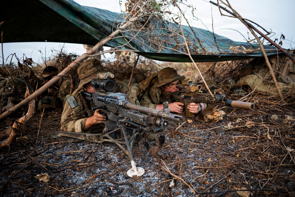 Balikatan 2026: U.S., ADF Soldiers hold security positions at Itbayat Airport