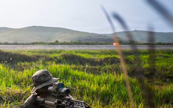Balikatan 2026: U.S., ADF Soldiers hold security positions at Itbayat Airport