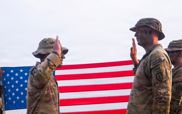 Balikatan 2026: U.S., AFP, ADF Soldiers attend U.S. reenlistment ceremony
