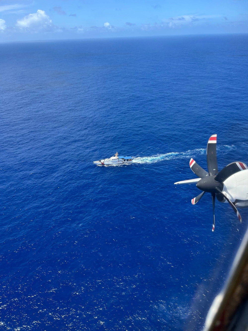 U.S. Coast Guard searches for crew of capsized vessel offshore Saipan