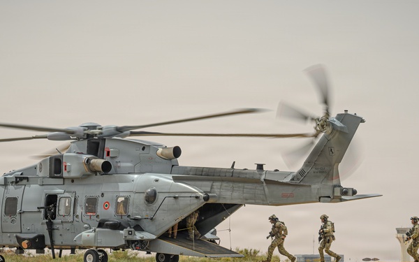 Flintlock 2026 participants conduct fast rope training