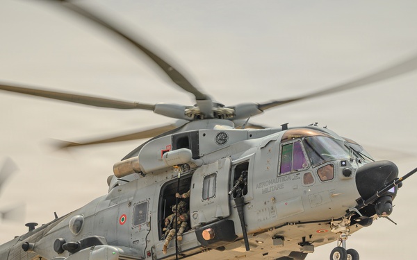 Flintlock 2026 participants conduct fast rope training