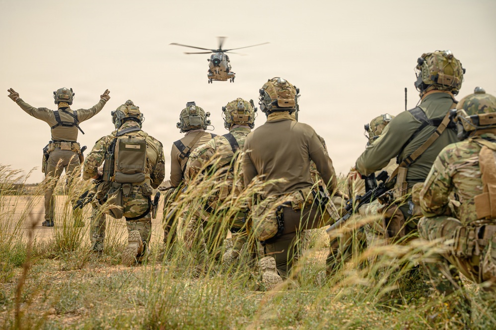 Flintlock 2026 participants conduct fast rope training