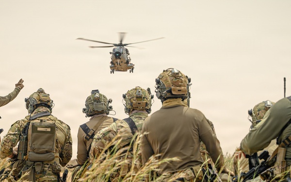 Flintlock 2026 participants conduct fast rope training