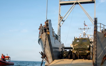 Balikatan 2026: 3rd MLR Marines, 1MDTF Soldiers unload NMESIS, HIMARS on Calayan