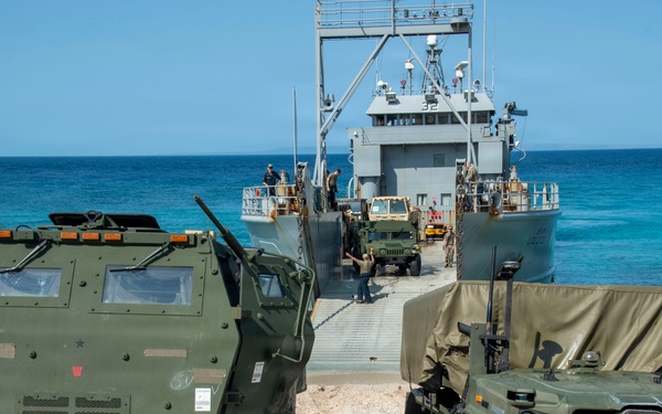 Balikatan 2026: 3rd MLR Marines, 1MDTF Soldiers unload NMESIS, HIMARS on Calayan